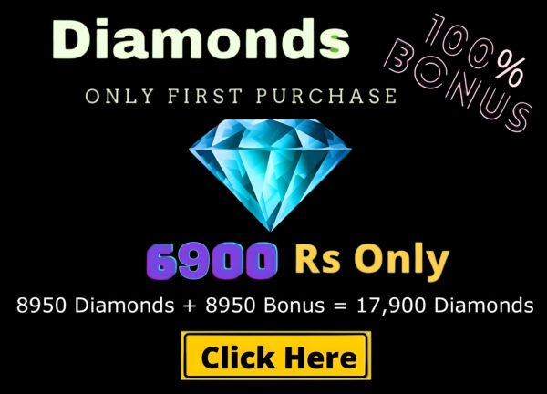 Top Up 8950 Diamond + 8950 Bonus = 17,900 💎